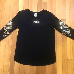 PINK Victoria’s Secret Sequin 3/4 Sleeve